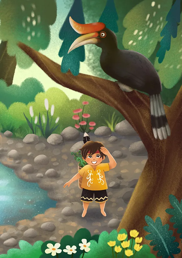 Image illustraton for the book:The Special Hornbill