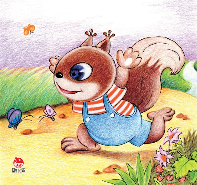 Image illustraton for the book:Little Brown Squirrel