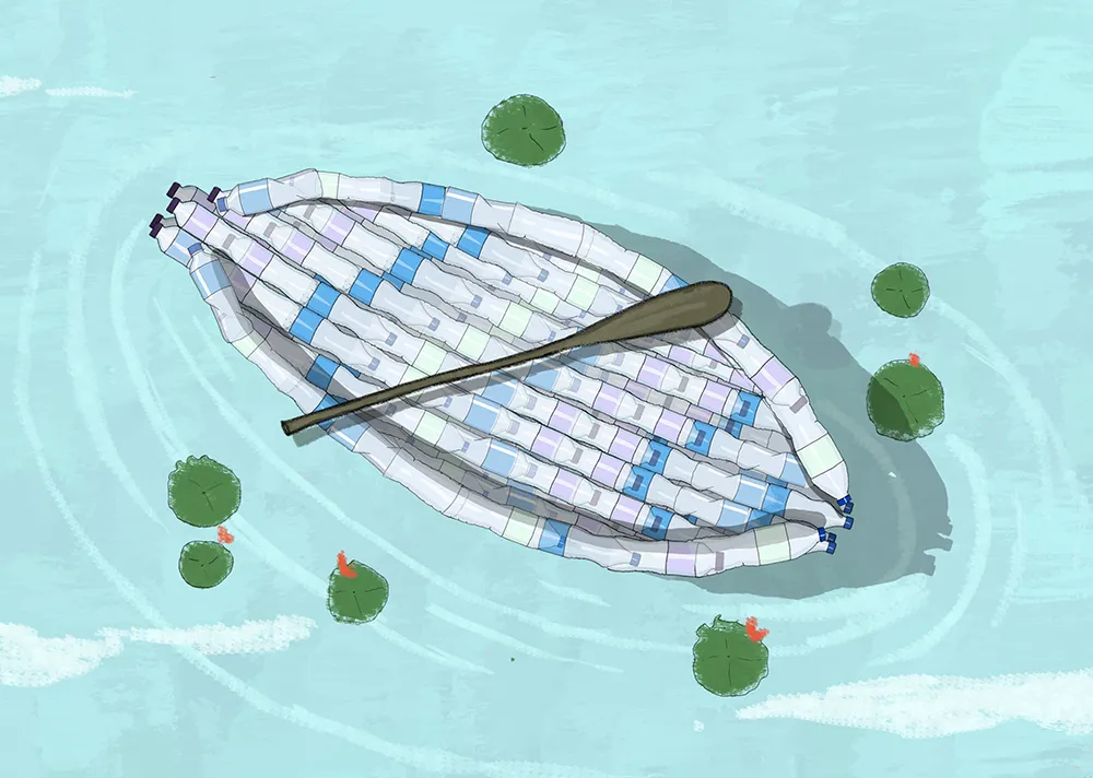 Image illustraton for the book:The Bottle Boat