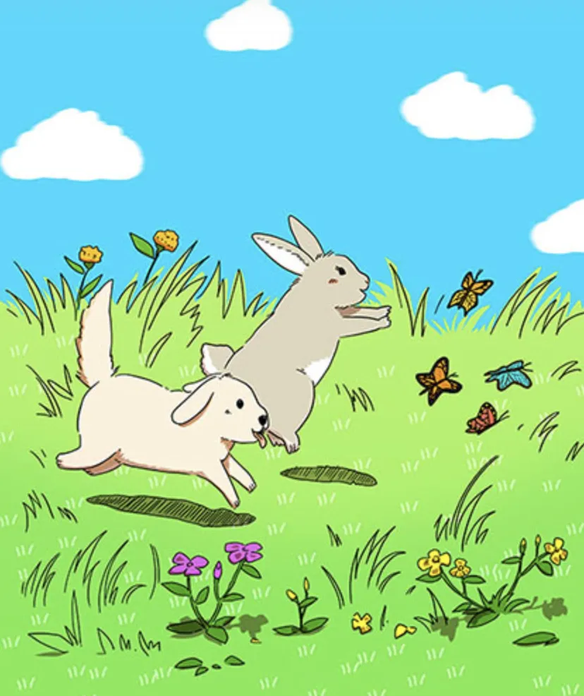 Image illustraton for the book:Rabbit and Dog