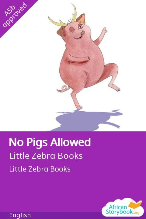 Image illustraton for the book:No Pigs Allowed