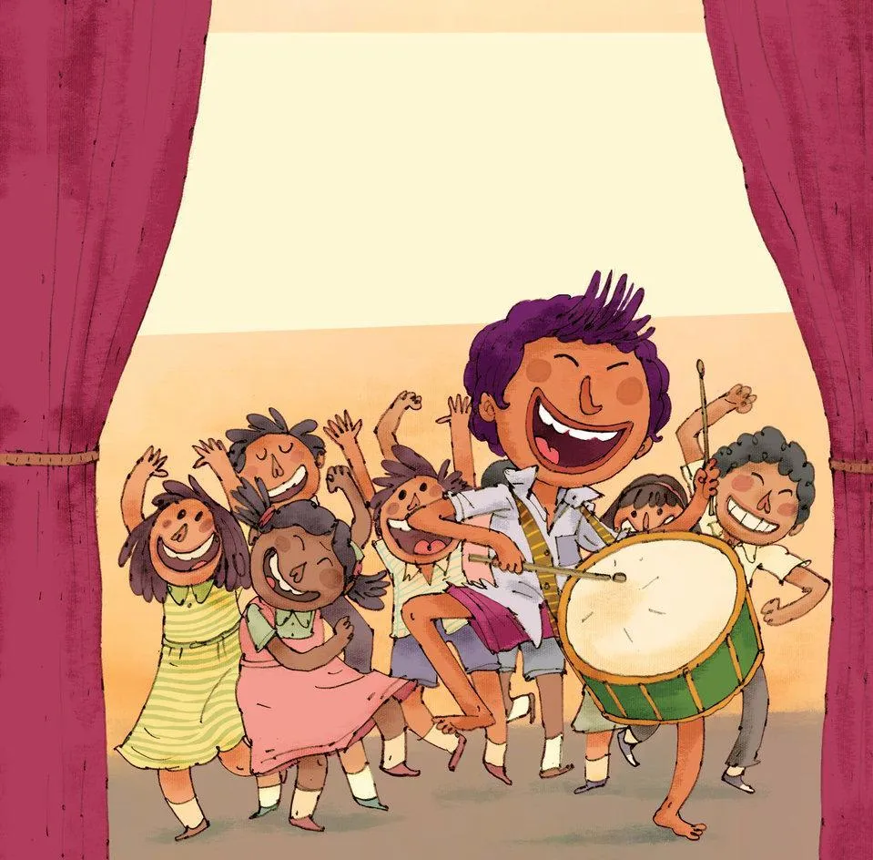 Image illustraton for the book:The Boy and the Drum