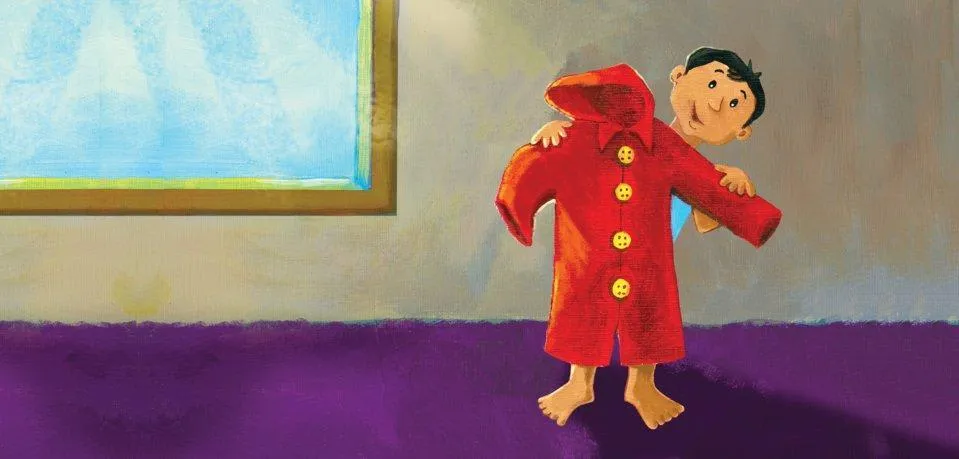 Image illustraton for the book:The Red Raincoat