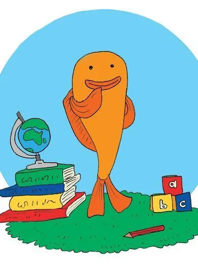 Image illustraton for the book:Goldfish Genius