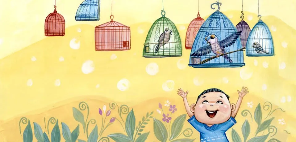 Image illustraton for the book:Bounthy’s Singing Birds