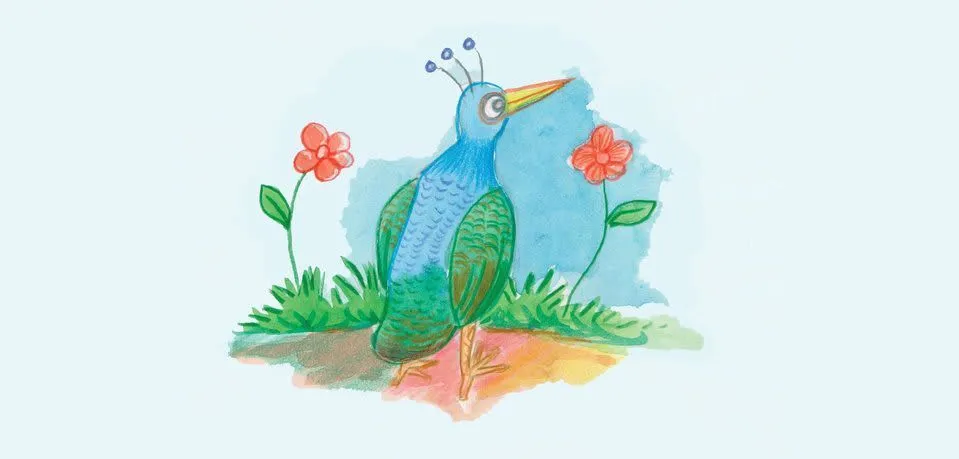 Image illustraton for the book:The Peacock Who Wished to Fly